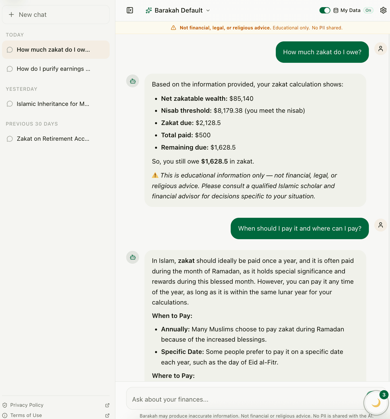 AI Assistant screenshot